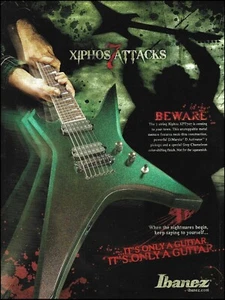 2008 Ibanez Xiphos Series XPT707 7-string guitar advertisement 8 x 11 ad print - Picture 1 of 3