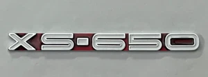 XS650 SIDE COVER BADGE for YAMAHA XS1 XS2 1969-1972 RED XS-650 emblem YS01R - Picture 1 of 4