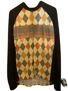Canari Herren Argyle kariert beige Throwback Radsport Racing 1/2 Zip Trikot XXL neu - Bild 1 von 10