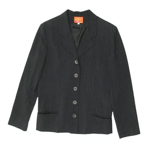 Chaqueta Blazer Jungle Kenzo | Artículo de Traje Formal Vintage Para Mujer Negra Con Botones - Imagen 1 de 4