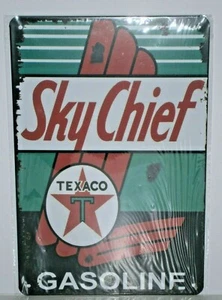 TMS5 Texaco Gasolina Metal Letrero Nuevo 30 cm H X 20 cm W - Imagen 1 de 2