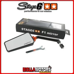 S6-SSP630-2L/CA SPECCHIETTO STAGE6 F1 SX EFFETTO CARBONIO LUCIDO - Foto 1 di 5