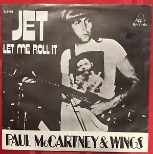 Paul McCartney Jet/Let Me Roll It (Sleeve Only) Denmark Apple 45 Beatles - Picture 1 of 4