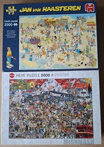 2 x 2000 Teile Jumbo van Haasteren und Heye Puzzle + Poster Comic Puzzle! Top! - Bild 1 von 8