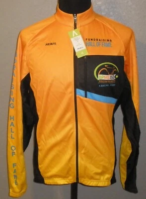 Camiseta deportiva de ciclismo con cremallera completa para adultos grande Primal recaudación de fondos Salón de la Fama nueva con etiquetas Foto 1 de 4