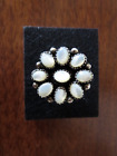 Pearl Ring Cluster Size 6 1/2 Contains 9 Pearls Sterling
