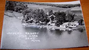 Antique  RPPCJaeger's Resort Star Lake Dent, Minnesota - Picture 1 of 1