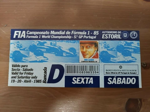 F1 ticket Ayrton Senna - Qualifying DAY Cover
