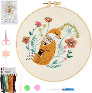 Embroidery Starter Kit for Beginners Adults: DIY Cross Stitch Kit for Craft Love - Picture 1 of 7