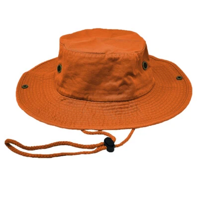 Unisex 100% Algodón Sombrero Cubo Pesca Camping Safari Boonie Ala de Sol Gorra de Verano Foto 1 de 4