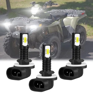 3PCS LED Headlight Bulbs For Polaris Sportsman 500 4x4 HO 2006-2013 - Picture 1 of 9