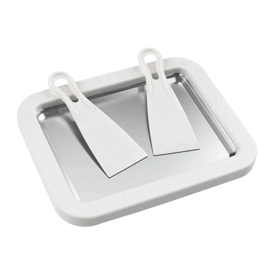 Padella per Gelatiera con 2 Raschietti Piastra per Gelatiera Allo Yogurt DI6558 - Immagine 1 di 1