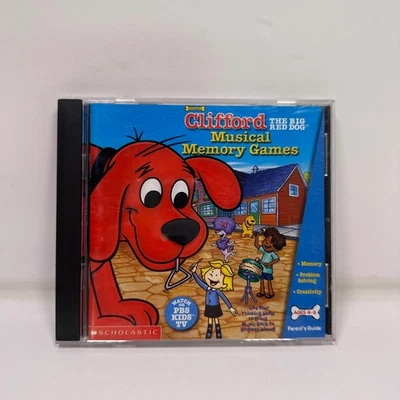 Clifford Musical Memory Games PC CD ROM Scholastic Ages 4-8 Educational Software - Image 1 of 4