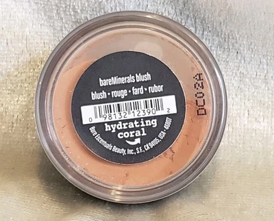 i.d. bareMinerals Blush HYDRATING CORAL loose powder .02 oz .57 g New Rare Seald - Image 1 of 4