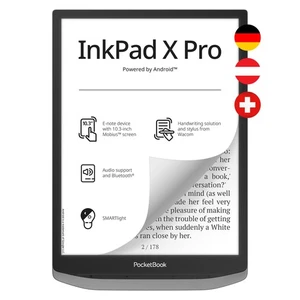 PocketBook InkPad XPro eReader Grau WLAN Bluetooth 10.3"Touch 2GB/32GB DACH - Bild 1 von 4