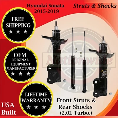 Amortiguadores delanteros y traseros Monroe OEM para Hyundai Sonata 2015-2019 2,0 L Turbo Foto 1 de 4