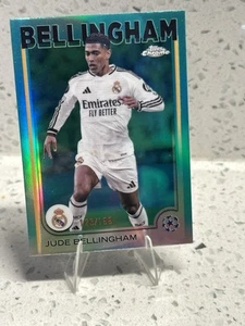 2024-25 Topps Chrome UCC Jude Bellingham Aqua Lava Refractor 123/199 Real Madrid - Picture 1 of 2