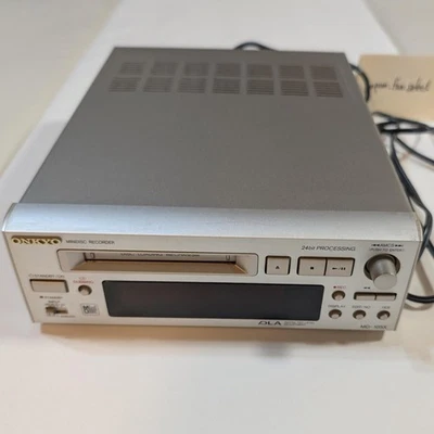 ONKYO MD-105X MD Mini Disc Recorder Player High Speed Audio System Silver Tested - Image 1 of 4