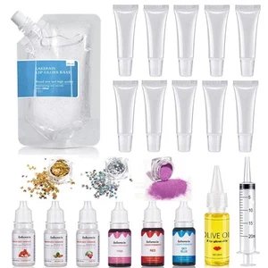 100ml DIY Lip Gloss Kit Moisturizing Clear Lip Gloss Base Gel with Lipgloss Tube - Picture 1 of 14