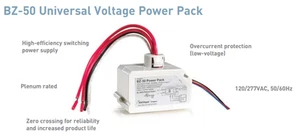 Wattstopper BZ-50 Power Pack 120v/277v, 50/60Hz, 24VDC, 225mA - Picture 1 of 8