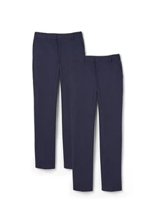 French toast boys uniform Pants Set Of 3 Size 18 Blue Khaki NWT Free Shipping - Picture 1 of 6
