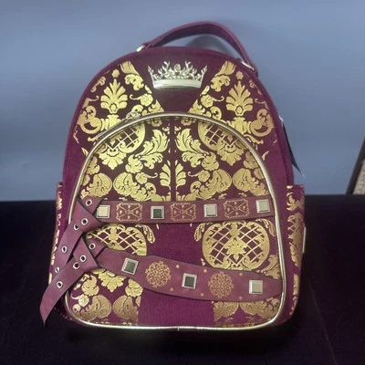Mochila Loungefly Juego de Tronos Joffrey - Corona Oro Rojo Borgoña - Nueva con Etiquetas Foto 1 de 4