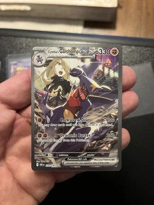 Cynthia's Garchomp ex 232/182 Sv10: Destined Rivals Special Illustration Rare NM - Image 1 of 2