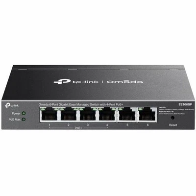 TP-Link Omada 6-Port Gigabit Easy Managed Switch with 4-Port PoE+ - Image 1 of 4