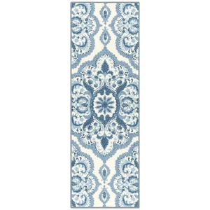 Vivian Medallion Runner Rug - Made in USA - Washable, Non Slip, Indoor Carpet... - Picture 1 of 8
