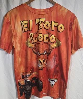 Monster Jam El Toro Loco Youth 14-16 T-Shirt Orange Large Truck - Image 1 of 4