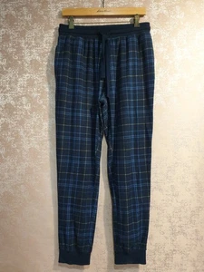 Next size medium navy blue tartan check loungewear trousers pyjama bottoms - Picture 1 of 4