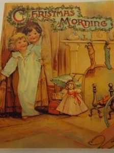 Vintage 1990 Shackman Antique Reproduction Christmas Morning Book New - Picture 1 of 7