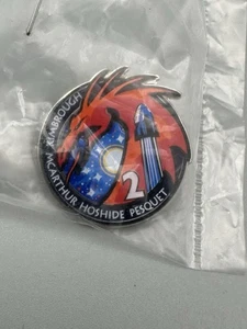 SpaceX Crew Dragon Mission 2 Lapel Pin Nasa Official Space Exploration - Picture 1 of 2