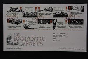 2020 Romantic Poets FDC Grasmere SHS Complete With Insert Card - Picture 1 of 1