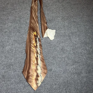 Vintage 1940s Tie Men's Neck Tie Swing Neckties Hand Painted Wide SILK 51 X 4.5" - Picture 1 of 3
