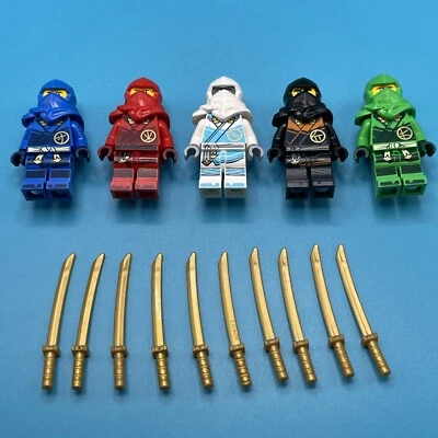 Lego Ninjago Dragons Rising Minifigure lot of 5 Ninjas Jay Kai Zane Cole Lloyd - Image 1 of 2