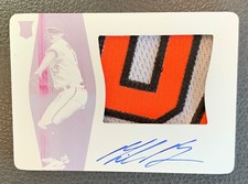 2022 National Treasures Mike Baumann 1/1 Printing Plate Rookie Patch Auto RC