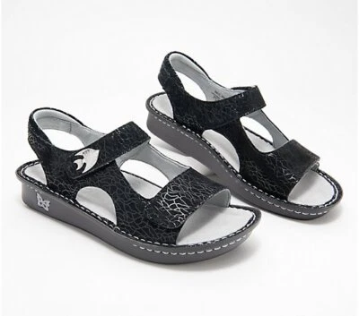 Nuevas Sandalias Alegria para Mujer Beckie Cuero Correa Trasera Waverly Negras EU 36 US 6-6.5 Foto 1 de 4