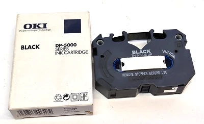 1x OKI DP-5000 series ink Cassette Farbband 41067604 BLACK für citizen & alps - Image 1 of 2