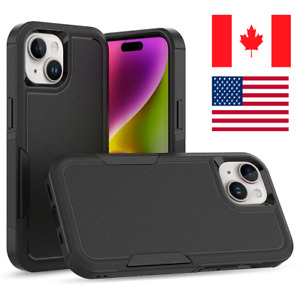 iPhone 15 - Case Shockproof Protective Rugged Hybrid Cover - Black