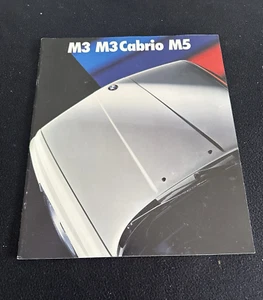 BMW M5 M3 y M3 1990 1991 conv't gran folleto alemán E34 E30 M euro catálogo de ventas - Imagen 1 de 18