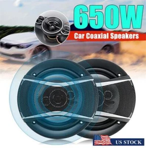2pcs 6" Car HiFi Coaxial Speaker Audio Music Full Range Frequency Loudspeakers - Picture 1 of 10