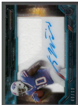 B4368- 2015 Strata Clear Cut RC Relic Blue CCAPKWI Karlos Williams Auto Patch/99 - Image 1 of 2