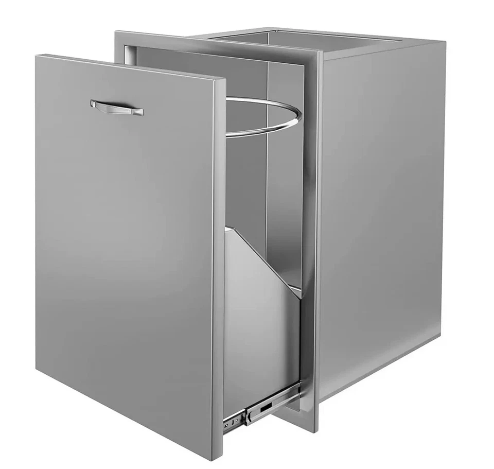 BROILMASTER 18" Cajón de Residuos Desplegable Acero Inoxidable Unidad Incorporada BSAW1826R Foto 1 de 4