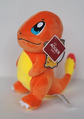 RARE 8" Charmander Pokemon Plush  Toy Stuffed Animal Aoger NWT Nintendo Licensed Cover