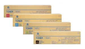 4x Original Toner Konica Bizhub C220 C280 / TN-216K TN-216C 216M 216Y Cartridges - Bild 1 von 1