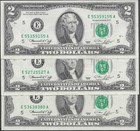 1976 $2 Dollar Bill Lot of 3 Notes - Richmond Fed, Bicentennial Issue