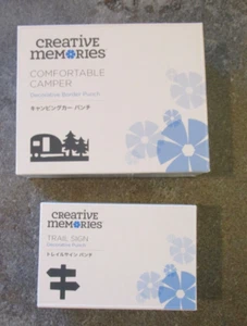 Lot 2 Creative Memories COMFORTABLE TRAILER Decorative Border Punch & TRAIL SIGN - Picture 1 of 2