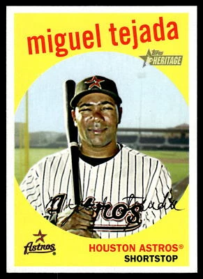 2008 Topps Heritage #600 Miguel Tejada Card - Image 1 of 2