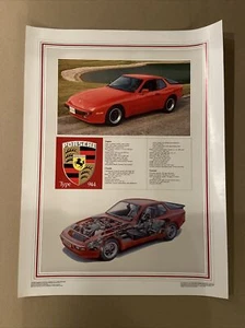1983 Porsche 944 Cutaway  Poster New. 25x19” Out Of Production Original - Picture 1 of 9